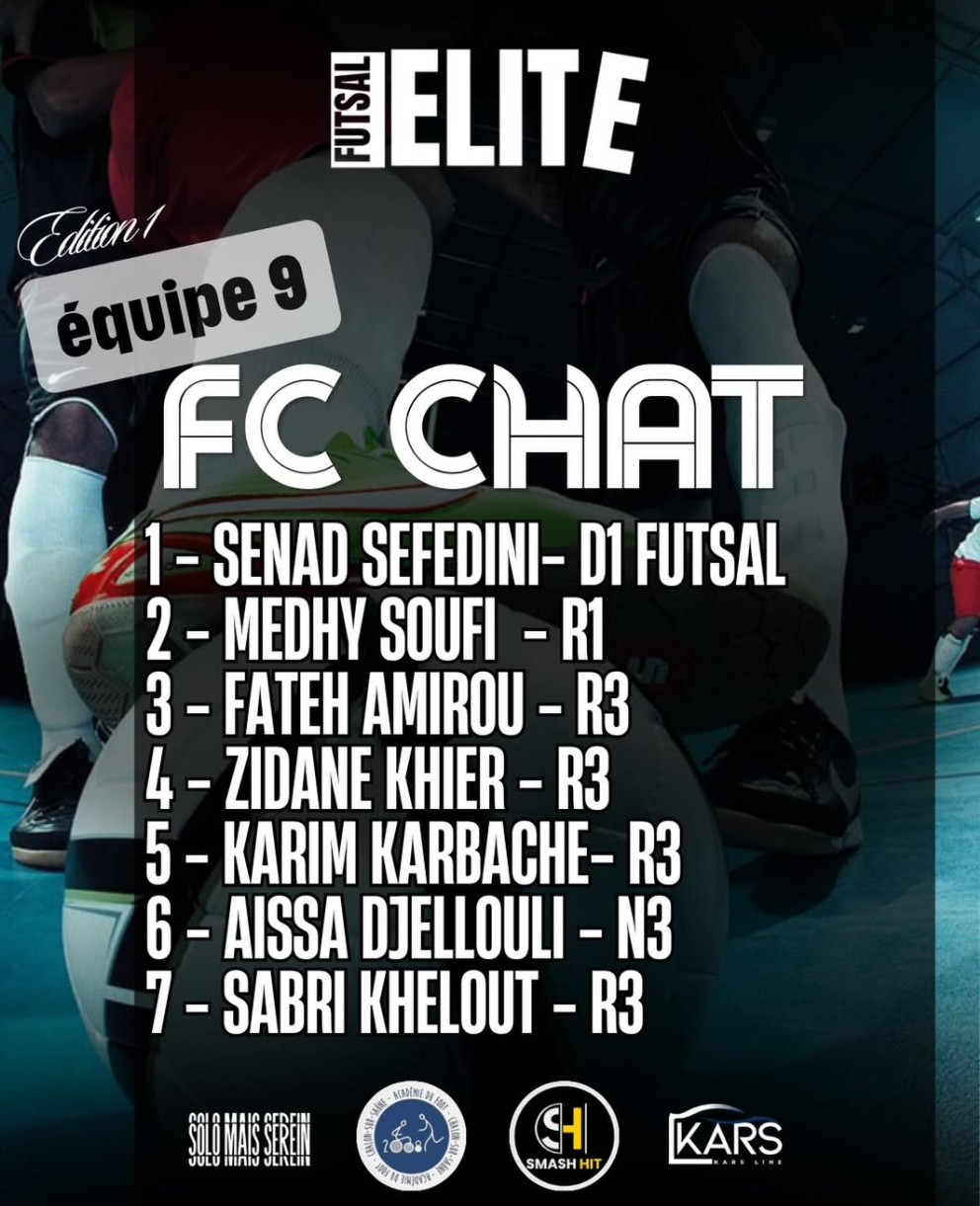Équipe 9 FC Chat